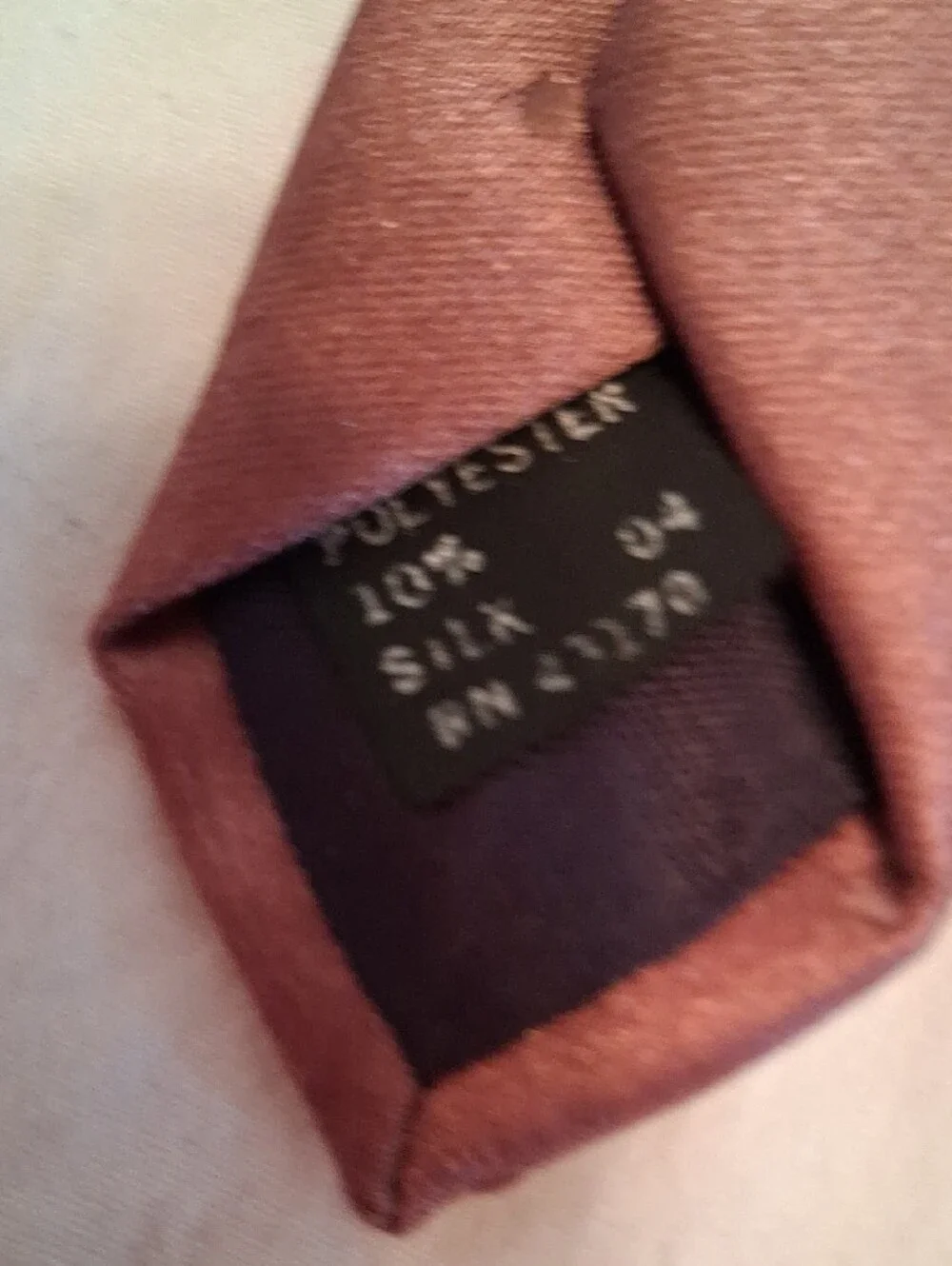 Hennessy Elegant Brown Satin Tie with Subtle Dot Texture